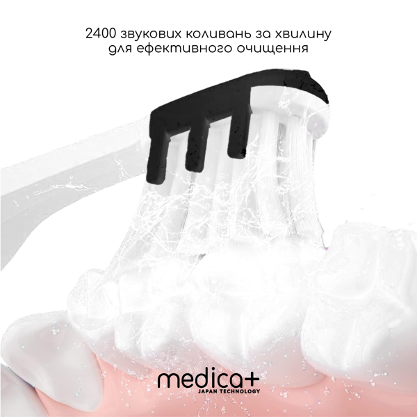 Звукова зубна щітка Medica+ ProBrush 7.0 Compact Black
