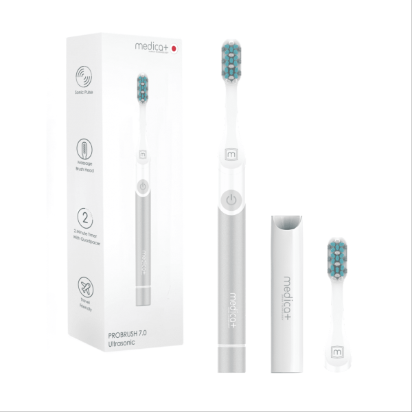 Звуковая зубная щетка Medica+ ProBrush 7.0 Compact Silver Звуковая зубная щетка Medica+ ProBrush 7.0 Compact Silver