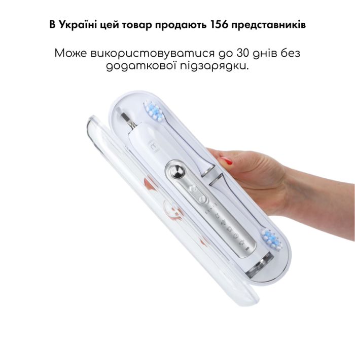 Ультразвуковая зубная щетка Medica+ PROBRUSH 9.0 white