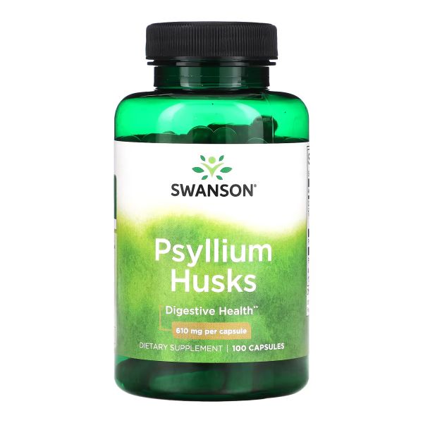Подорожник шелухи, Psyllium Husks, Swanson 610 мг – для пищеварения и сердца - 100 caps Подорожник шелухи, Psyllium Husks, Swanson 610 мг – для пищеварения и сердца - 100 caps