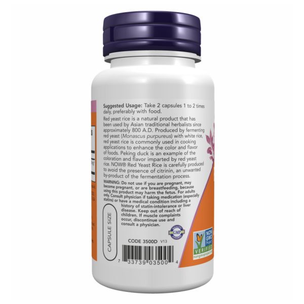 Red Yeast Rice 600mg - 60 vcaps