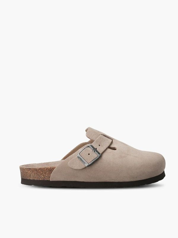 Сабо ортопедичні Riva, бежевий велюр, unisex, G105495, TM Genuins (Іспанія)