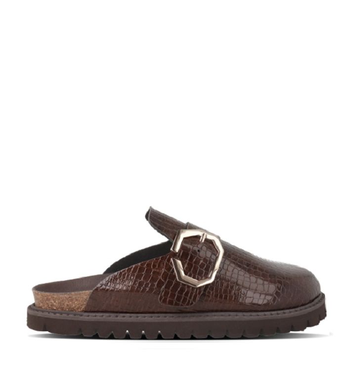 Сабо ортопедичні жіночі Grisel, коричневий/лак, G106623, TM Genuins (Іспанія)