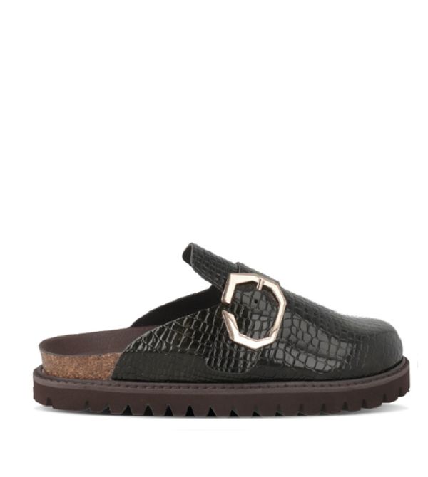 Сабо ортопедические женские Grisel, зеленый/лак, G106624, TM Genuins (Испания)