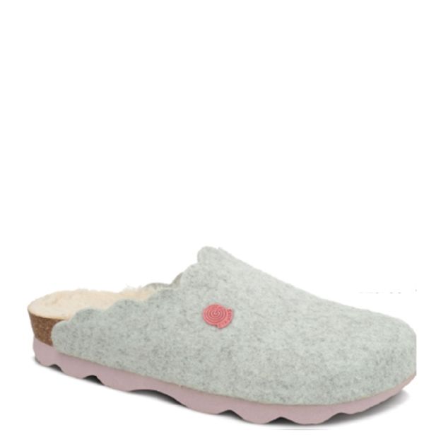 Сабо женские ортопедические Candy, голубой/мех, G105450, TM Genuins (Испания)