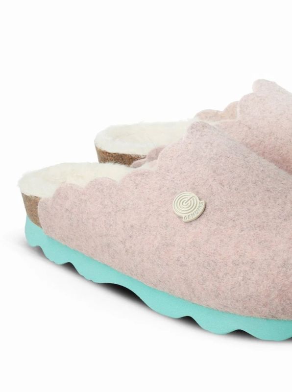 Сабо женские ортопедические Candy, розовый/мех, G105492, TM Genuins (Испания)