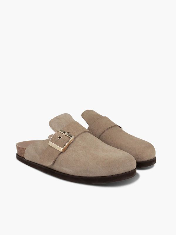 Сабо жіночі ортопедичні Izar, бежевий велюр, G104346, TM Genuins (Іспанія)