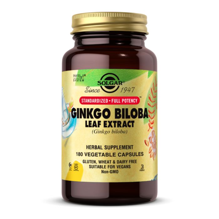 Solgar, листя Гінкго Білоба SFP Ginkgo Biloba Leaf Extract - 180 vcaps