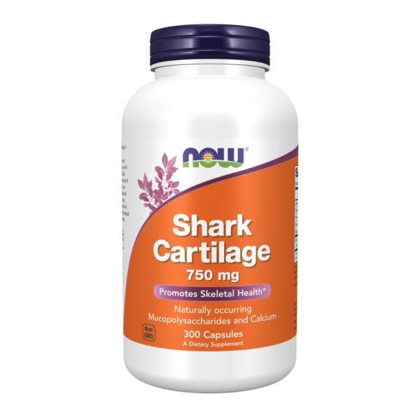 NOW® Shark Cartilage – натуральна підтримка суглобів і скелету з акулого хряща 750mg - 300 caps NOW® Shark Cartilage – натуральна підтримка суглобів і скелету з акулого хряща 750mg - 300 caps
