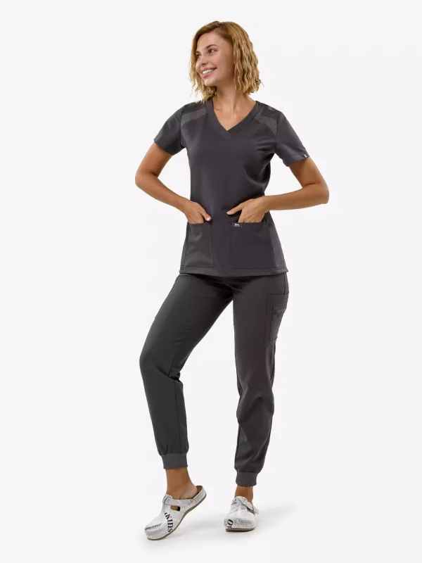 Шелли Женский Медицинский Костюм графит