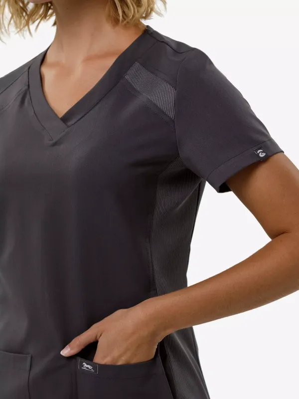 Шелли Женский Медицинский Костюм графит