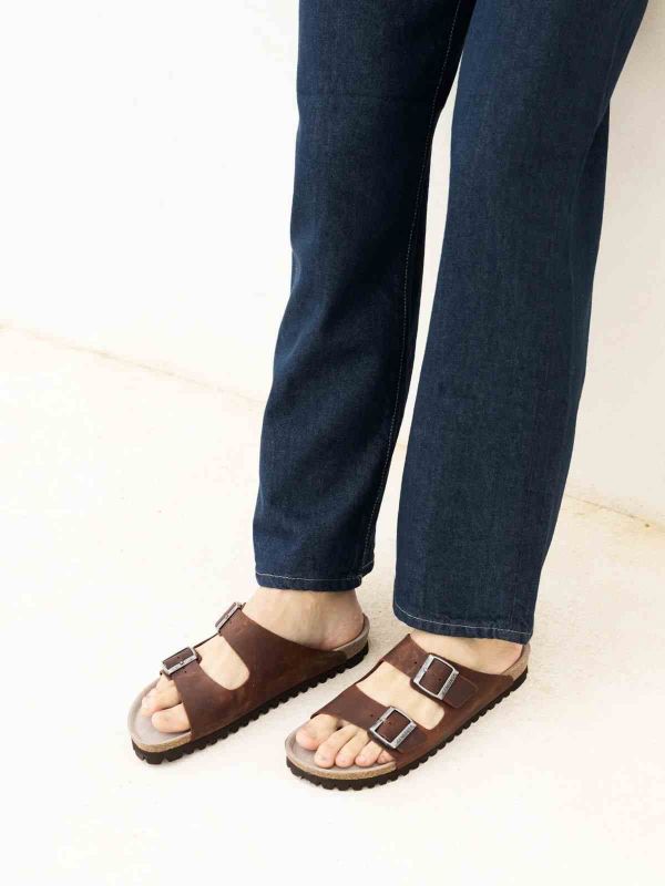 Шльопанці ортопедичні чоловічі Hawaii, коричневий, G105053, TM Genuins (Іспанія)