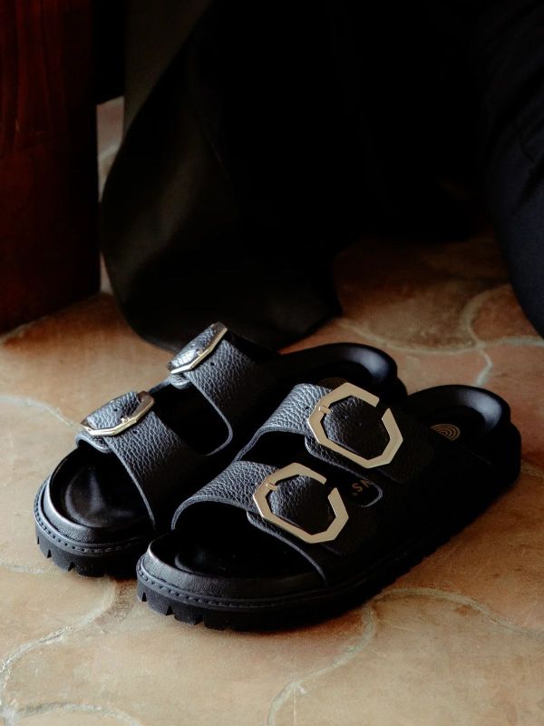 Шльопанці ортопедичні жіночі Galia, чорний, G106270, TM Genuins (Іспанія)