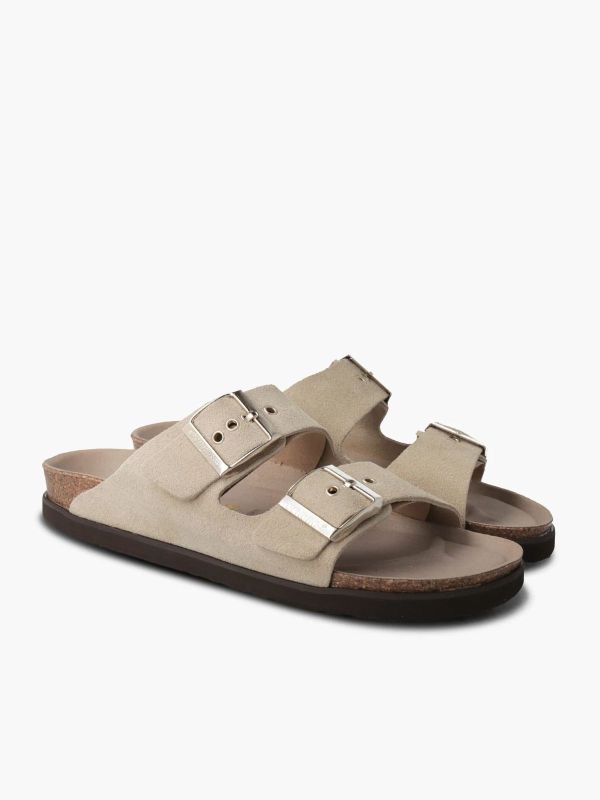 Шльопанці ортопедичні жіночі Hawaii, св.бежевий/велюр, G104350, TM Genuins (Іспанія)