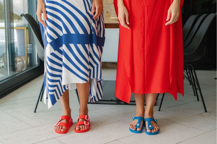 Шльопанці ортопедичні жіночі Kairo EVA, Grubin червоні