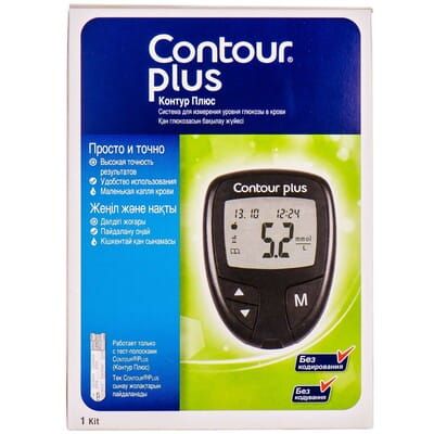 Система контролю рівня глюкози в крові (глюкометр) CONTOUR PLUS (Контур Плюс) 1 шт Система контролю рівня глюкози в крові (глюкометр) CONTOUR PLUS (Контур Плюс) 1 шт