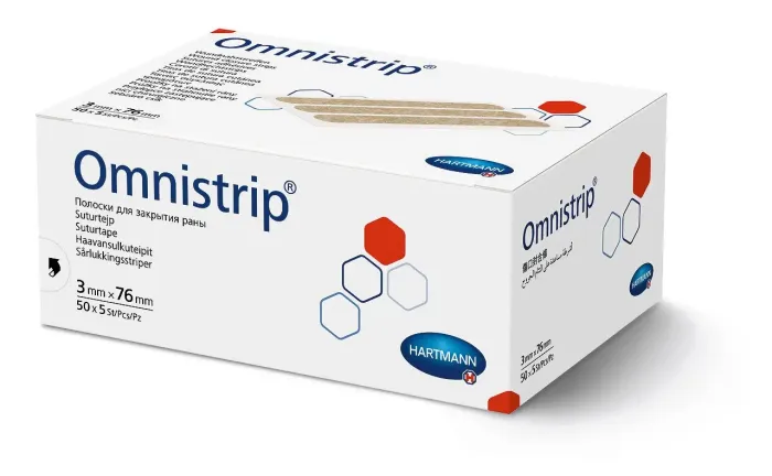 Смужки для безшовного закриття ран Omnistrip® / Омністріп 6мм x 101мм, 10 смужок (2х5шт)