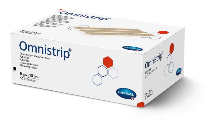 Смужки для безшовного закриття ран Omnistrip® / Омністріп 6мм x 101мм, 10 смужок (2х5шт)