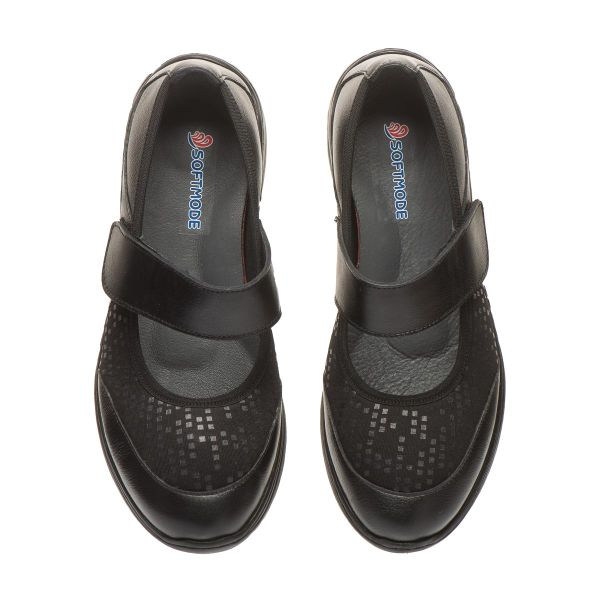 Женские анатомические туфли, черный (арт.Boston), TM SoftMode (Турция)