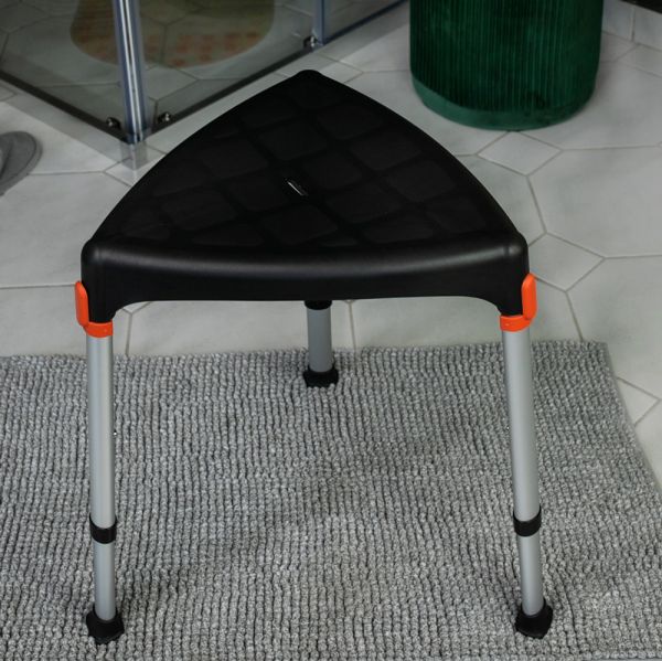 Табурет для ванни та душу трикутний KING-BSTTA-00