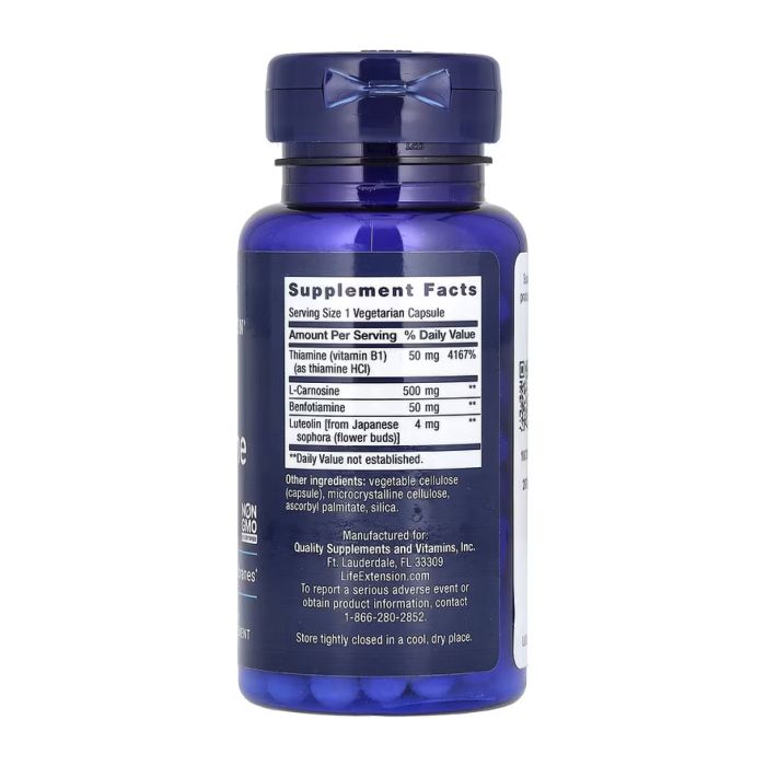 Super Carnosine 500 mg — 60 капсул для клітинного захисту