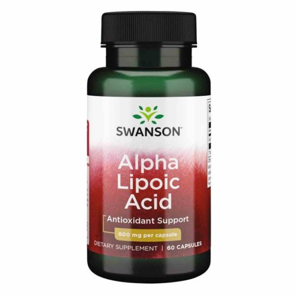 Спец Вітаміни Swanson Alpha Lipoic Acide 600mg - 60cap Спец Вітаміни Swanson Alpha Lipoic Acide 600mg - 60cap