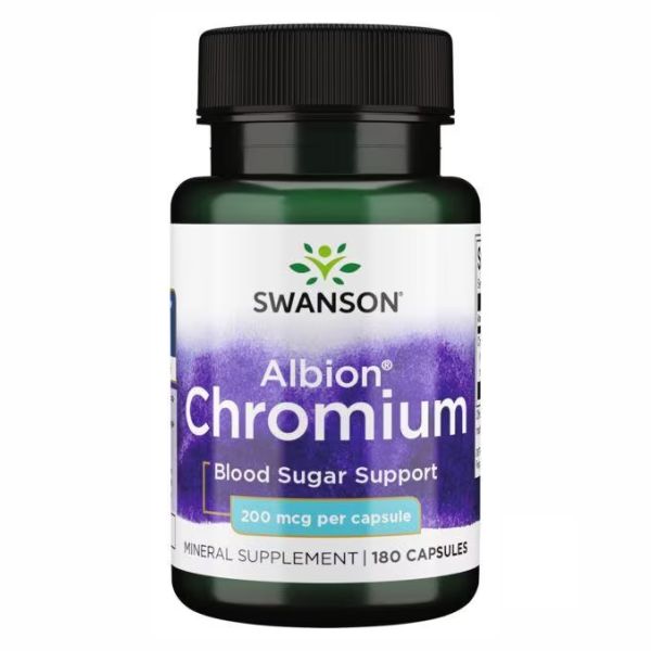 Swanson, Albion, хром, Chelated Chromium 200mcg - 180caps Swanson, Albion, хром, Chelated Chromium 200mcg - 180caps