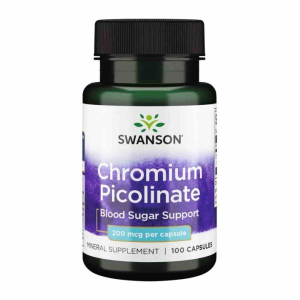 Swanson, піколінат хрому, Chromium Picolinate 200mg - 100caps Swanson, піколінат хрому, Chromium Picolinate 200mg - 100caps
