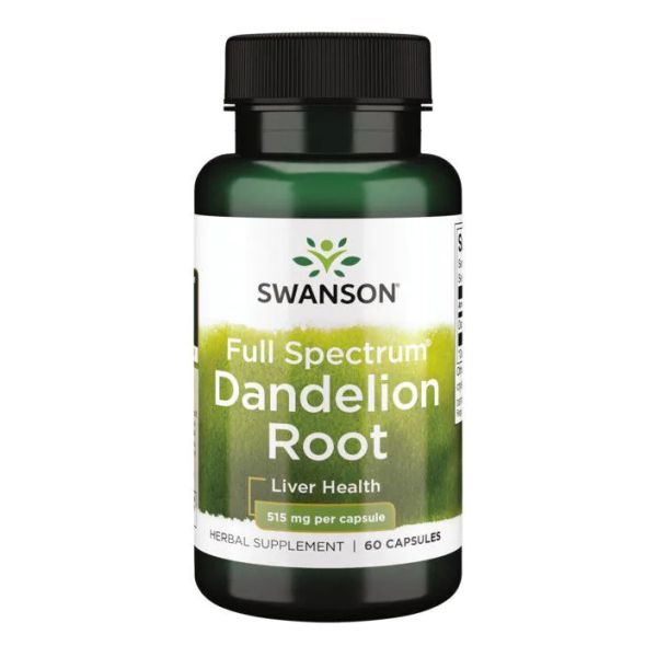 Swanson Dandelion Root – Корень одуванчика для поддержания печени, желудка и детоксикации 515 мг - 60caps Swanson Dandelion Root – Корень одуванчика для поддержания печени, желудка и детоксикации 515 мг - 60caps