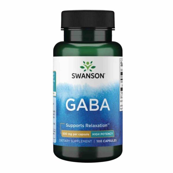 Swanson GABA 500 мг – Спокій, розслаблення та підтримка сну - 100 caps Swanson GABA 500 мг – Спокій, розслаблення та підтримка сну - 100 caps