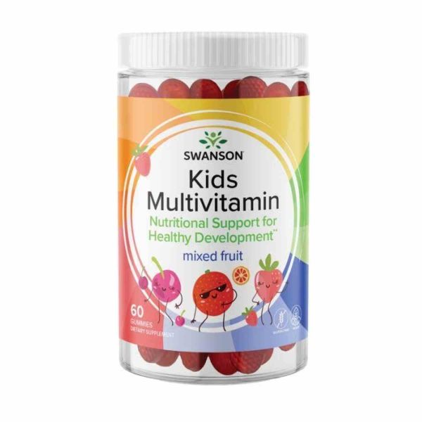 Вітамінно-мінеральний комплекс для дітей Swanson Kids Multivitamin - 60 gummies Mixed fruit Вітамінно-мінеральний комплекс для дітей Swanson Kids Multivitamin - 60 gummies Mixed fruit