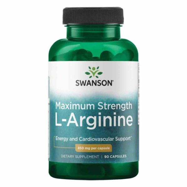 Swanson, L-аргінін максимальної ефективності 850mg - 90caps Swanson, L-аргінін максимальної ефективності 850mg - 90caps