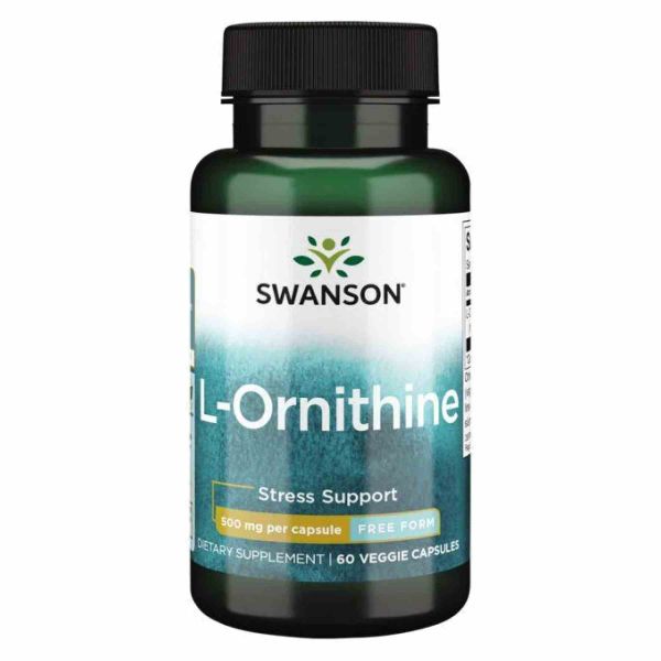 Swanson L-Ornithine – Орнитин для выведения токсинов, стрессоустойчивости и метаболического баланса 500mg - 60veg caps Swanson L-Ornithine – Орнитин для выведения токсинов, стрессоустойчивости и метаболического баланса 500mg - 60veg caps