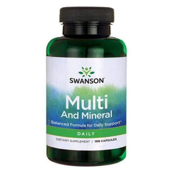 Swanson Multi and Mineral Daily – Комплекс витаминов и минералов для здоровья - 100 caps Swanson Multi and Mineral Daily – Комплекс витаминов и минералов для здоровья - 100 caps