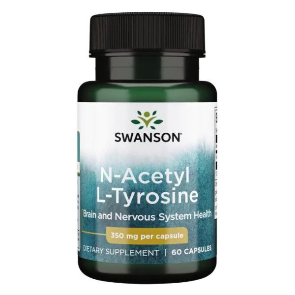 Swanson N-Acetyl L-Tyrosine – Тирозин для концентрации, настроения и когнитивной поддержки 350mg - 60caps Swanson N-Acetyl L-Tyrosine – Тирозин для концентрации, настроения и когнитивной поддержки 350mg - 60caps