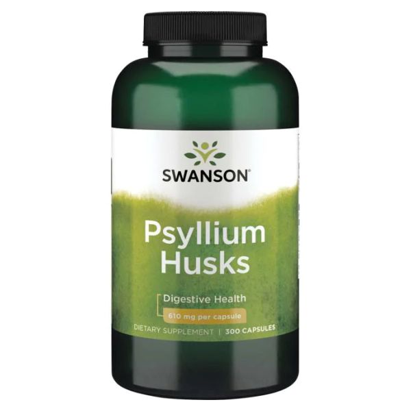 Swanson, лушпиння насіння подорожника, Psyllium Husks 610mg - 300caps Swanson, лушпиння насіння подорожника, Psyllium Husks 610mg - 300caps