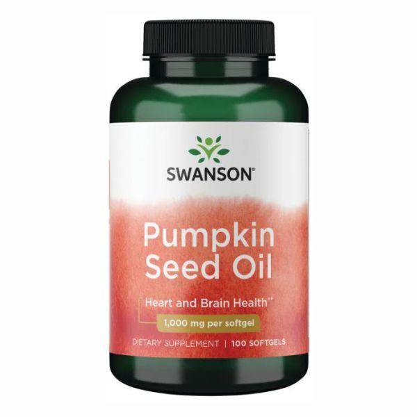 Swanson Pumpkin Seed Oil 1000 мг – Масло тыквенных семян для здоровья простаты и сердца - 100softgels Swanson Pumpkin Seed Oil 1000 мг – Масло тыквенных семян для здоровья простаты и сердца - 100softgels