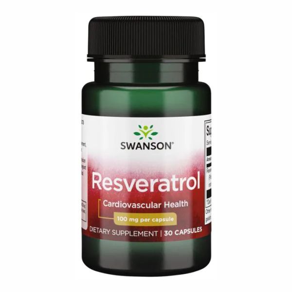 Swanson Resveratrol 100 мг – Антиоксидант для молодости, сердца и долголетия - 30caps Swanson Resveratrol 100 мг – Антиоксидант для молодости, сердца и долголетия - 30caps