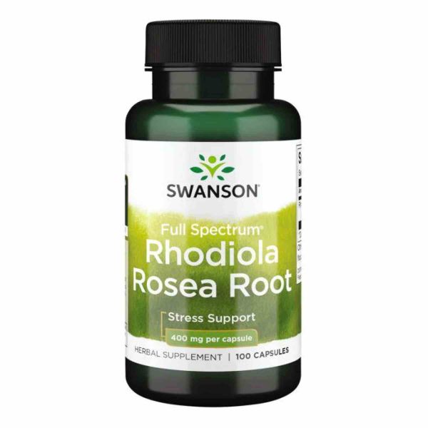 Swanson Rhodiola Rosea – Родиола для стрессоустойчивости, энергии и психоэмоционального баланса 400mg - 100caps Swanson Rhodiola Rosea – Родиола для стрессоустойчивости, энергии и психоэмоционального баланса 400mg - 100caps
