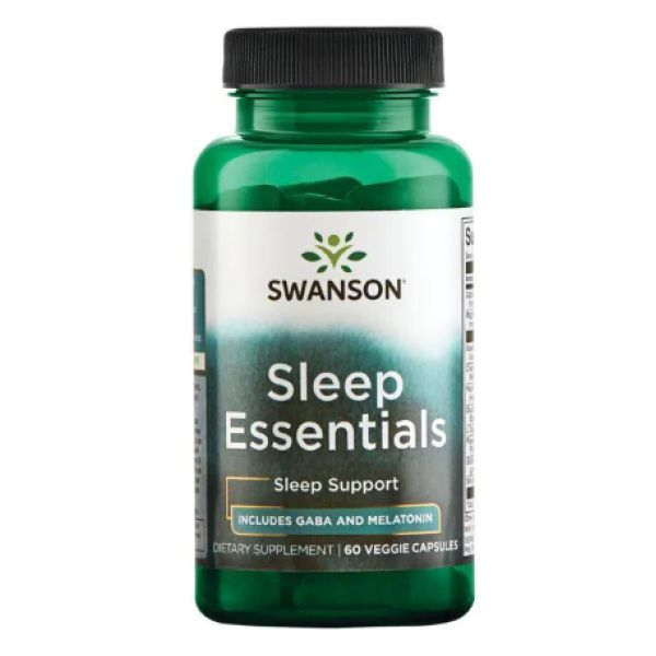 Комплекс для сну Swanson Sleep Essentials– Натуральна формула для спокійного сну- 60 Veg Caps  Комплекс для сну Swanson Sleep Essentials– Натуральна формула для спокійного сну- 60 Veg Caps