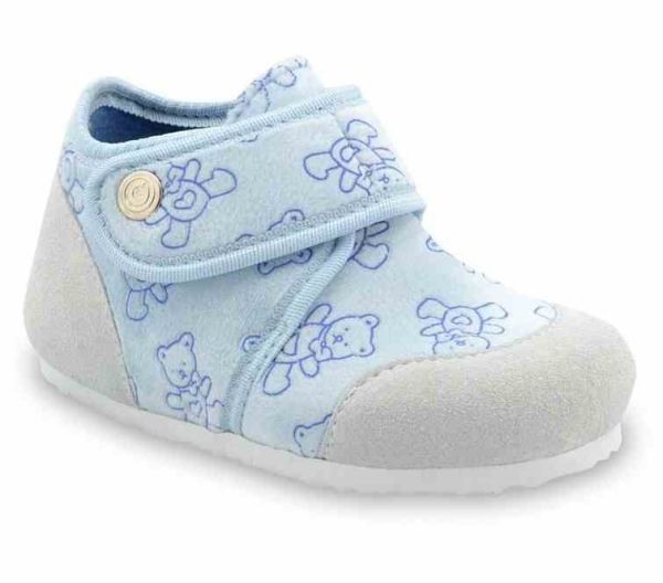 Тапочки ортопедичні дитячі Kinder, Grubin блакитні  Тапочки ортопедичні дитячі Kinder, Grubin блакитні