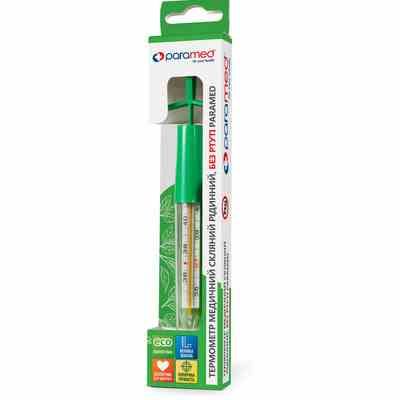 Термометр без ртуті медичний скляний PARAMED (Парамед) Термометр без ртуті медичний скляний PARAMED (Парамед)