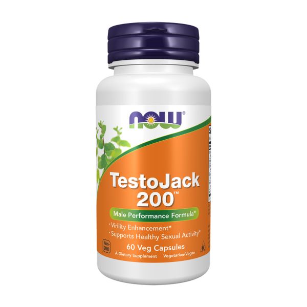 NOW TestoJack 200 – Комплекс для чоловічої сили та лібідо- 60 vcaps  NOW TestoJack 200 – Комплекс для чоловічої сили та лібідо- 60 vcaps