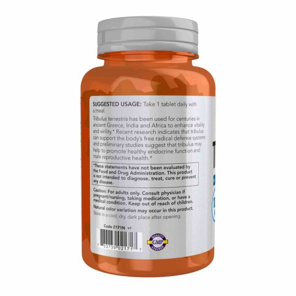 Tribulus 1000 мг NOW - Поддержка мужского здоровья и энергии - 180 tabs