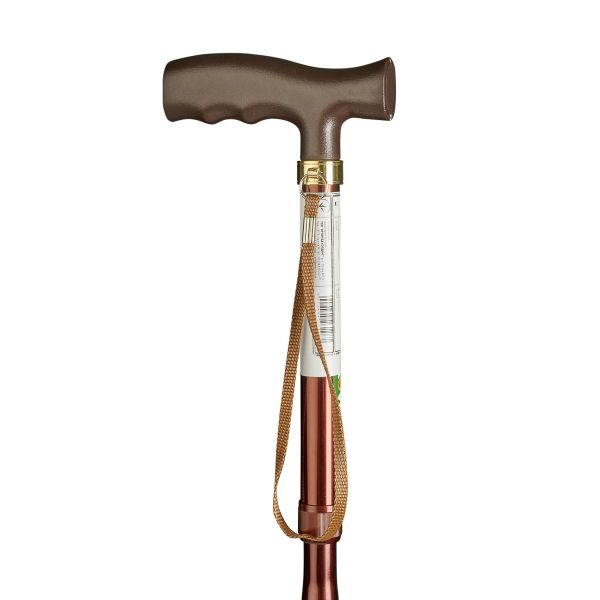 Трость складная с Т-образной ручкой, бронзовый, B3050, NOVA (Тайвань)