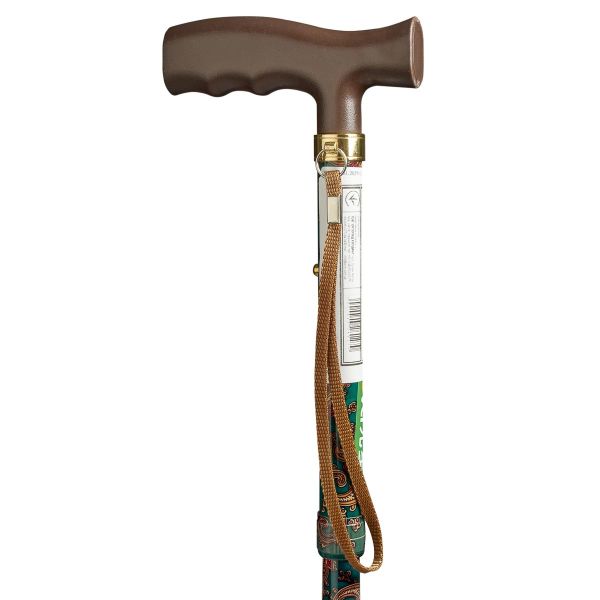 Тростина складна з Т-подібною ручкою, візерунок, B3050, NOVA (Тайвань)