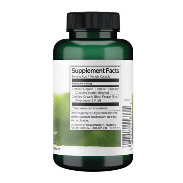 Куркума та чорний перець, Turmeric & Black Pepper - 90 vcaps