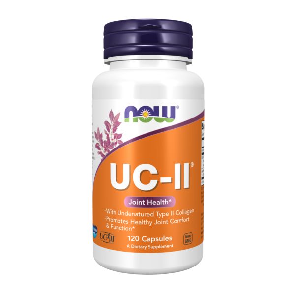 UC-II® Type II Collagen 40 мг NOW — Поддержка здоровья суставов и подвижности 120 vcaps  UC-II® Type II Collagen 40 мг NOW — Поддержка здоровья суставов и подвижности 120 vcaps