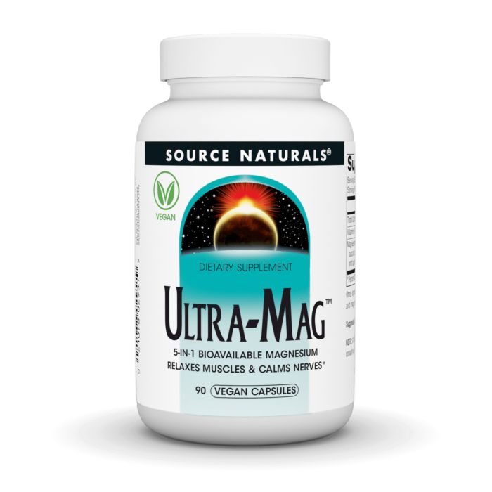 Source Naturals Ultra-Mag – комплексний магній для підтримки здоров’я - 90 vcaps