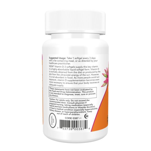 Vitamin D-3 10,000 IU - 30 softgels